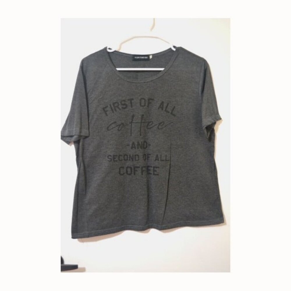*Coffee First T-Shirt Size M